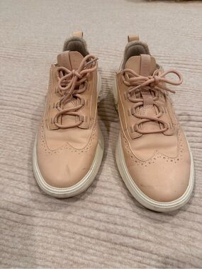 Cole Haan Light Tan Leather Low-Top Sneaker